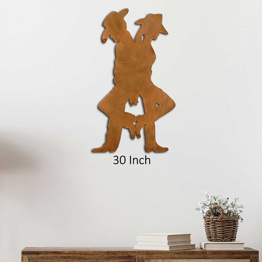 Back to Back Cutout Wall Art