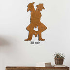 Back to Back Cutout Wall Art