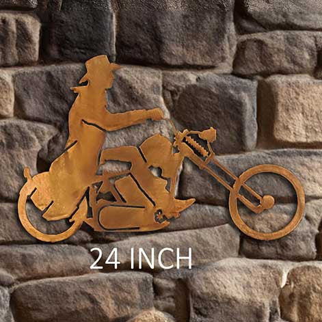 Western Rider Cutout Wall Art