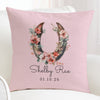 Flowering Horseshoe Personalized Pillow