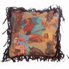 Vintage Cowgirl Fringed Pillow