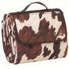 Brown Cowhide Picnic Blanket