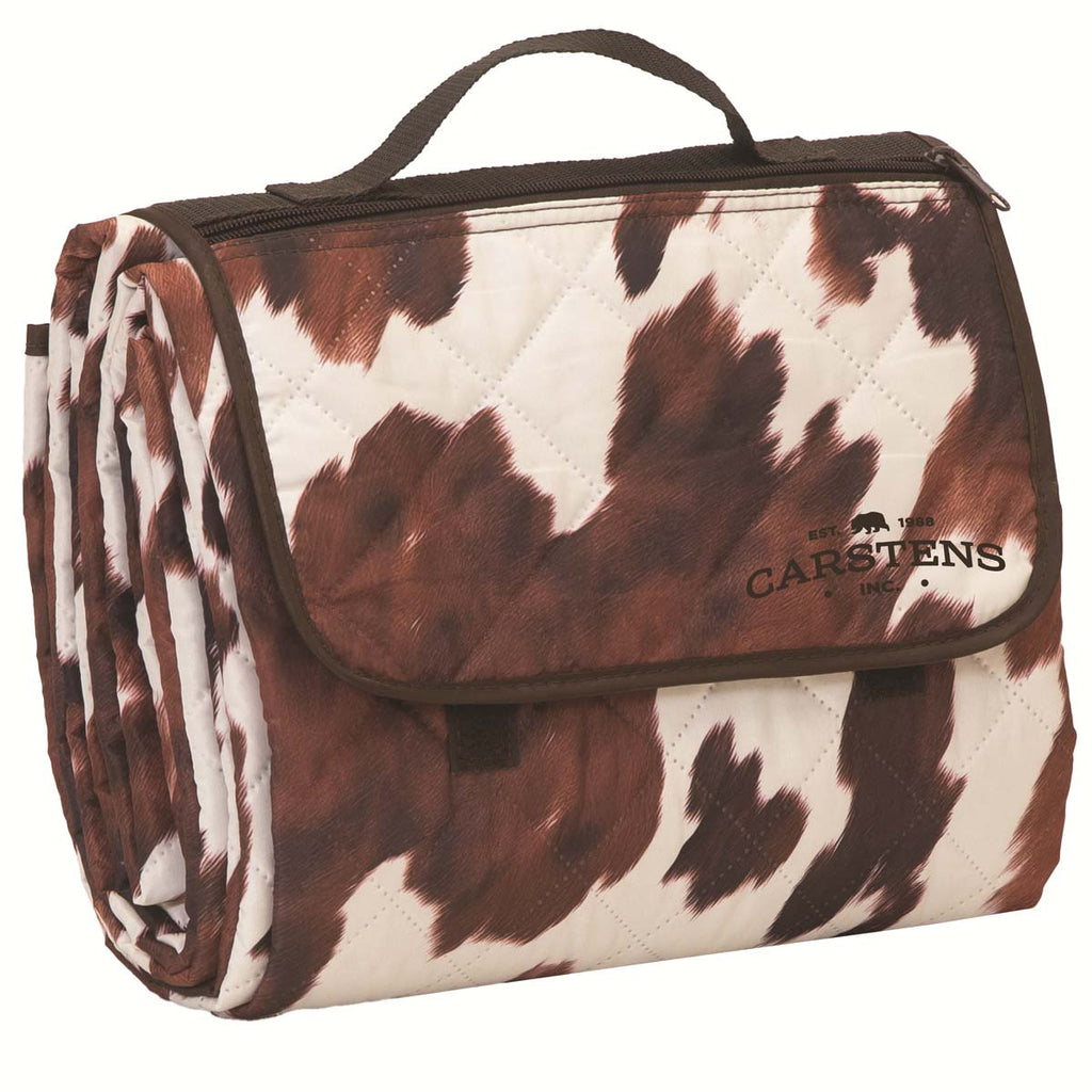 Brown Cowhide Picnic Blanket