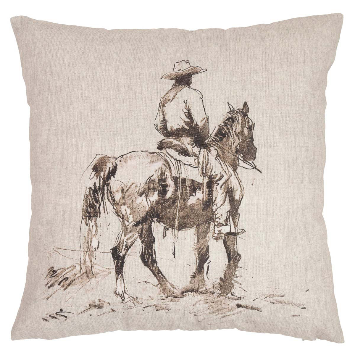 Ranch Worker Outdoor Pillow