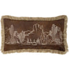 Desert Oasis Embroidered Pillow