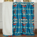 Turquoise Ways Plush Throw
