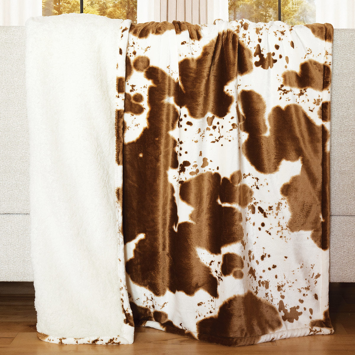 Hair on Hide Sherpa Throw