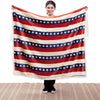 Stars & Stripes Sherpa Throw