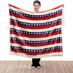 Stars & Stripes Sherpa Throw
