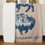 Bison Scene Sherpa Throw - OUT OF STOCK UNTIL 09/04/2026
