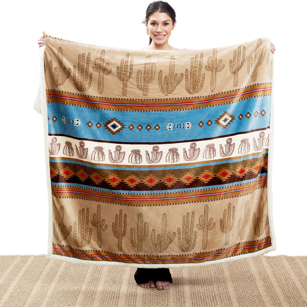 Cactus Horizon Sherpa Throw - SALE