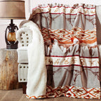 Longhorn Ranch Plush Sherpa Throw - SALE