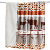 Longhorn Ranch Plush Sherpa Throw - SALE