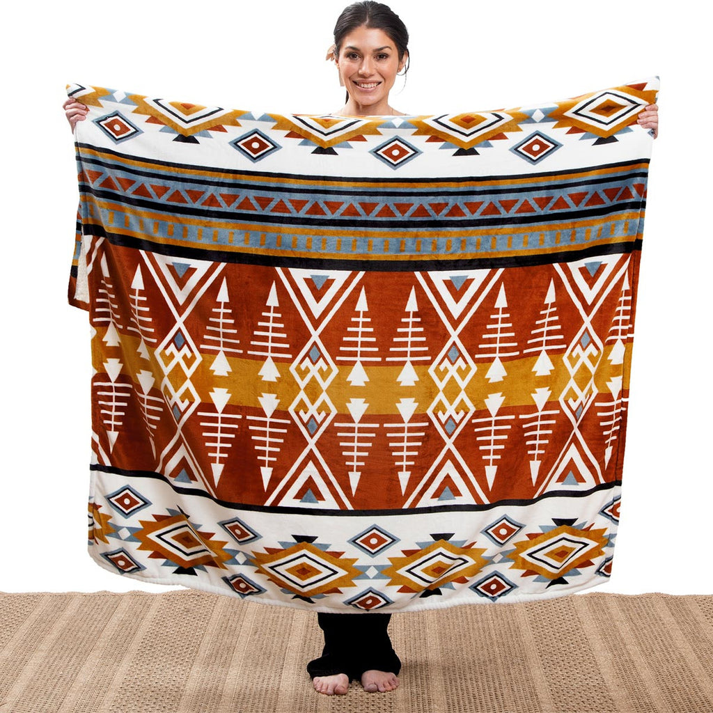 Western Arrow Sherpa Throw