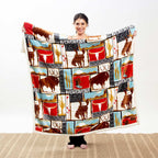 Desert Rodeo Plush Throw