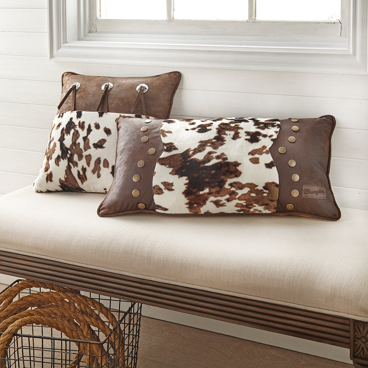 Wrangler Cowhide Accent Pillow- SALE