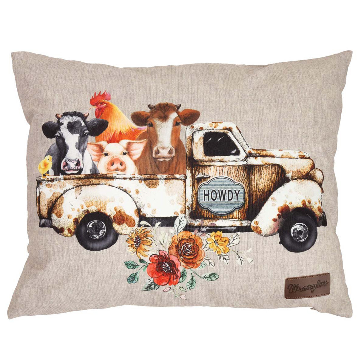 Howdy Truck Outdoor Pillow