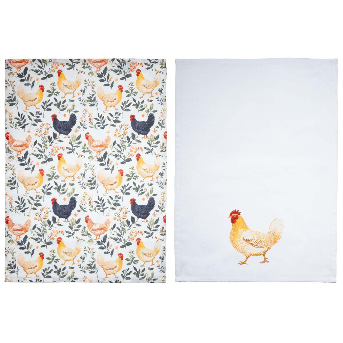 Farmhouse Chicken Tea Towels - Set of 2
