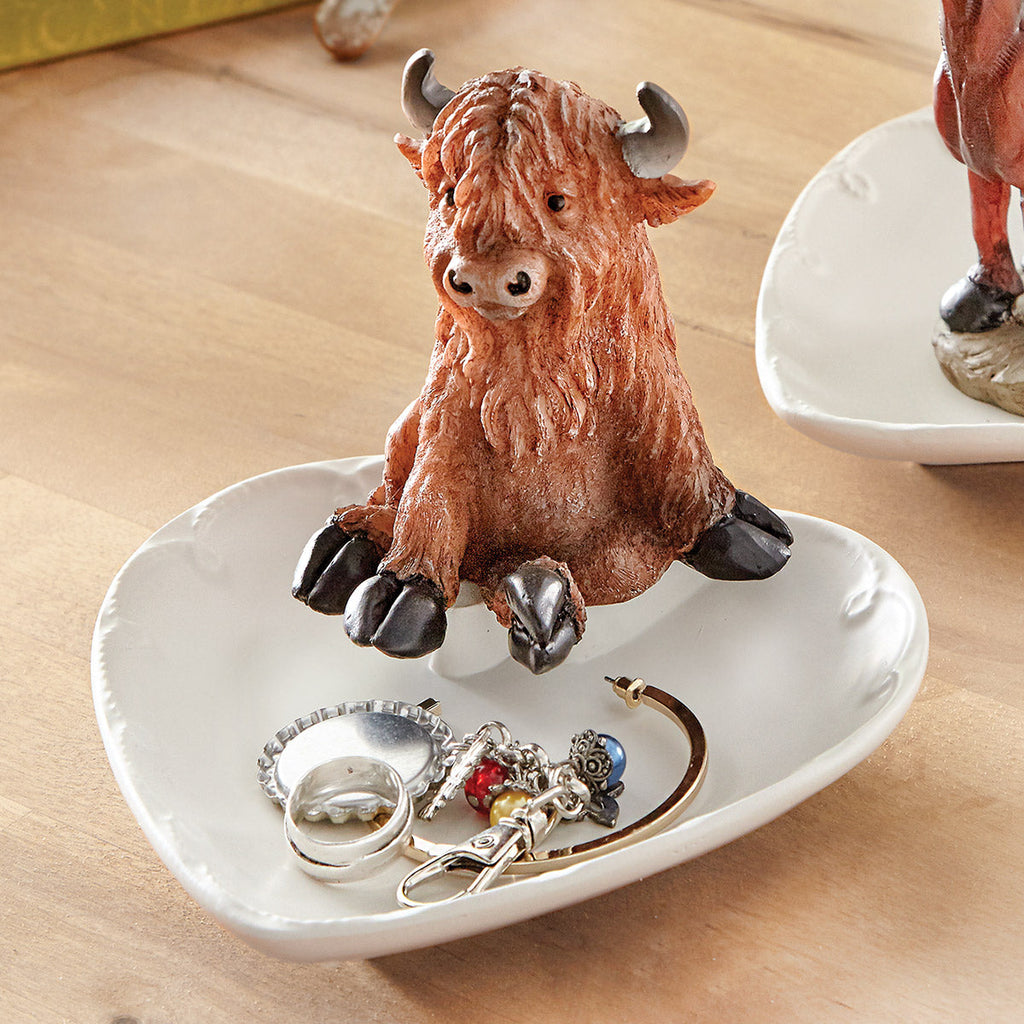 Highland Cow Trinket Tray