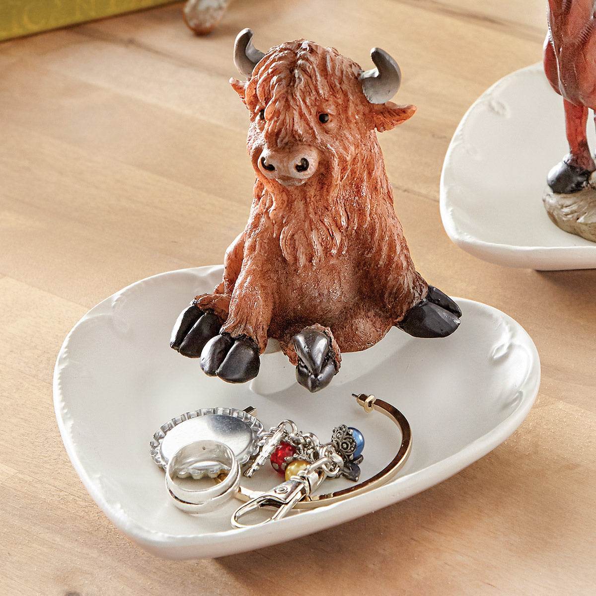 Highland Cow Trinket Tray
