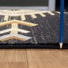 Gold Rush Diamond Black Rug - 8 x 10