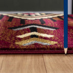 Gold Rush Diamond Red Rug - 8 x 10