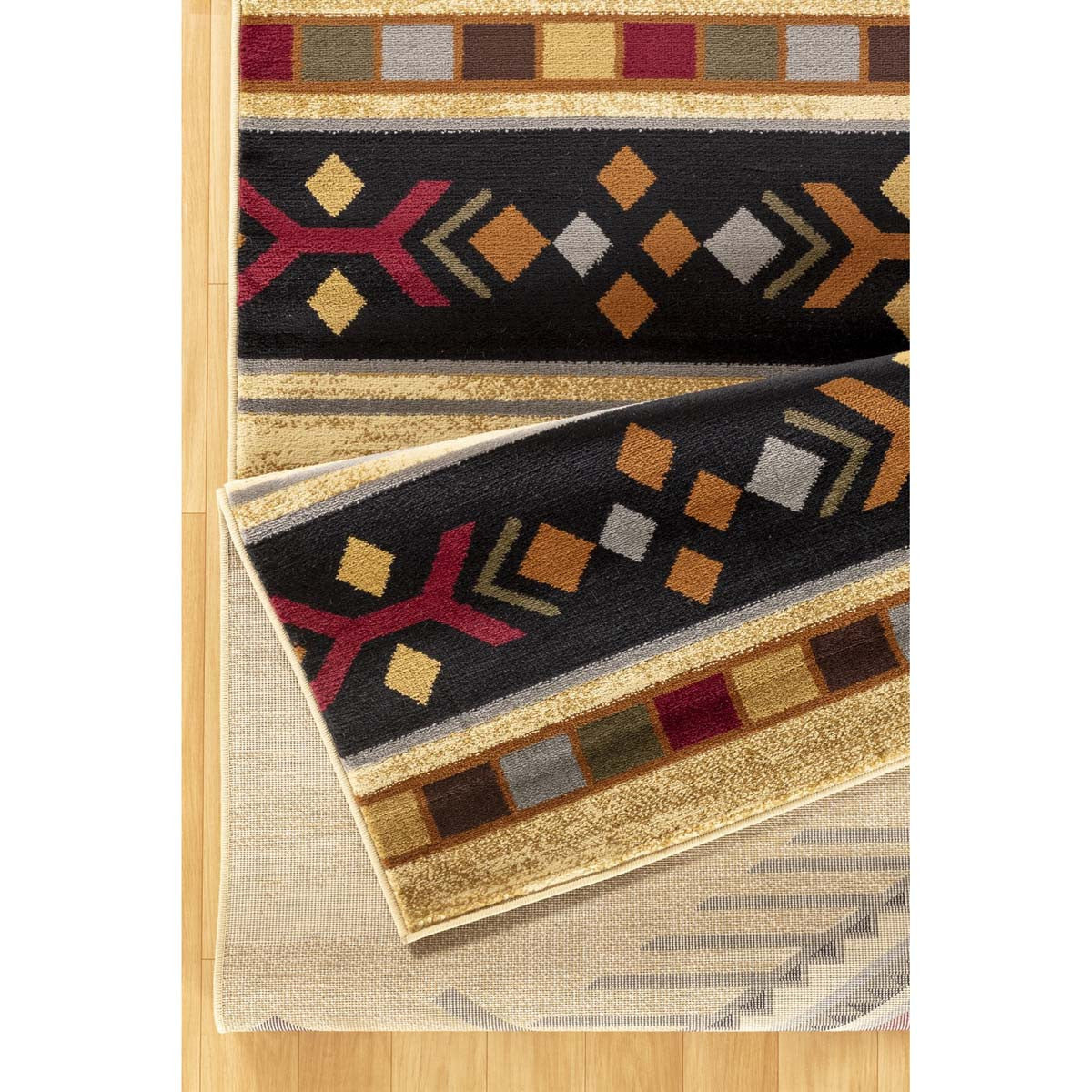 Gold Rush Diamond Cream Rug Collection