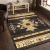 Outlaw Oasis Black Rug - 5 x 7