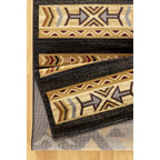 Outlaw Oasis Black Rug - 5 x 7