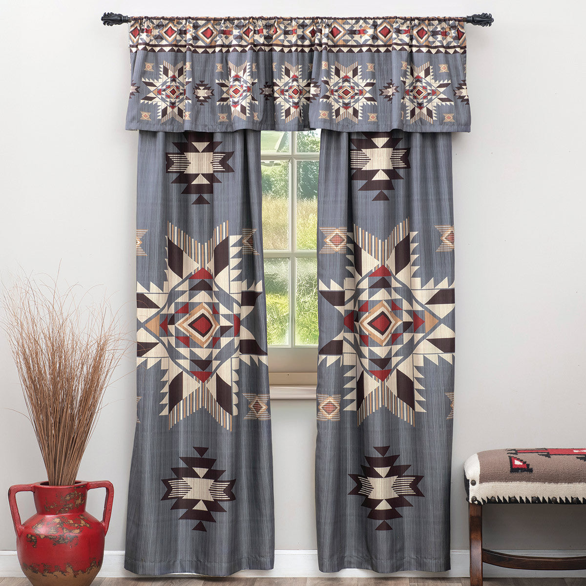 Sunset Valley Lined Valance - CLEARANCE
