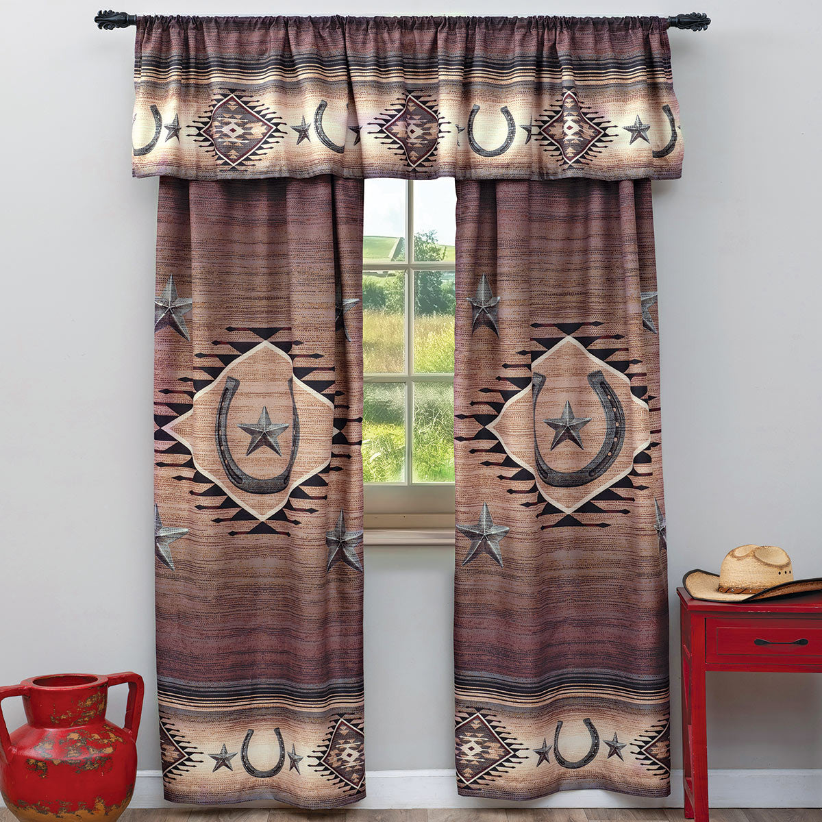 Western Star Lined Valance