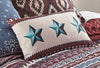 Turquoise Stars Accent Pillow - CLEARANCE