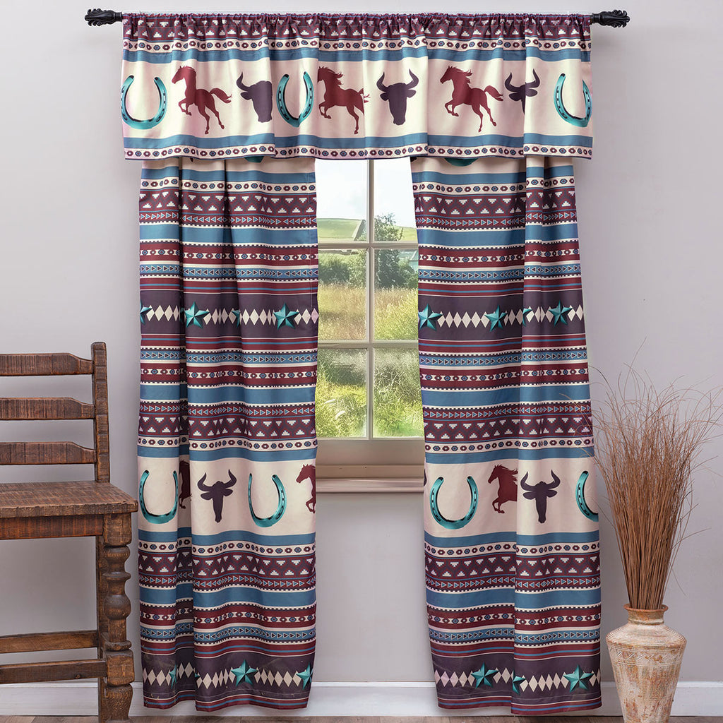 Western Trails Lined Drapes - CLEARANCE
