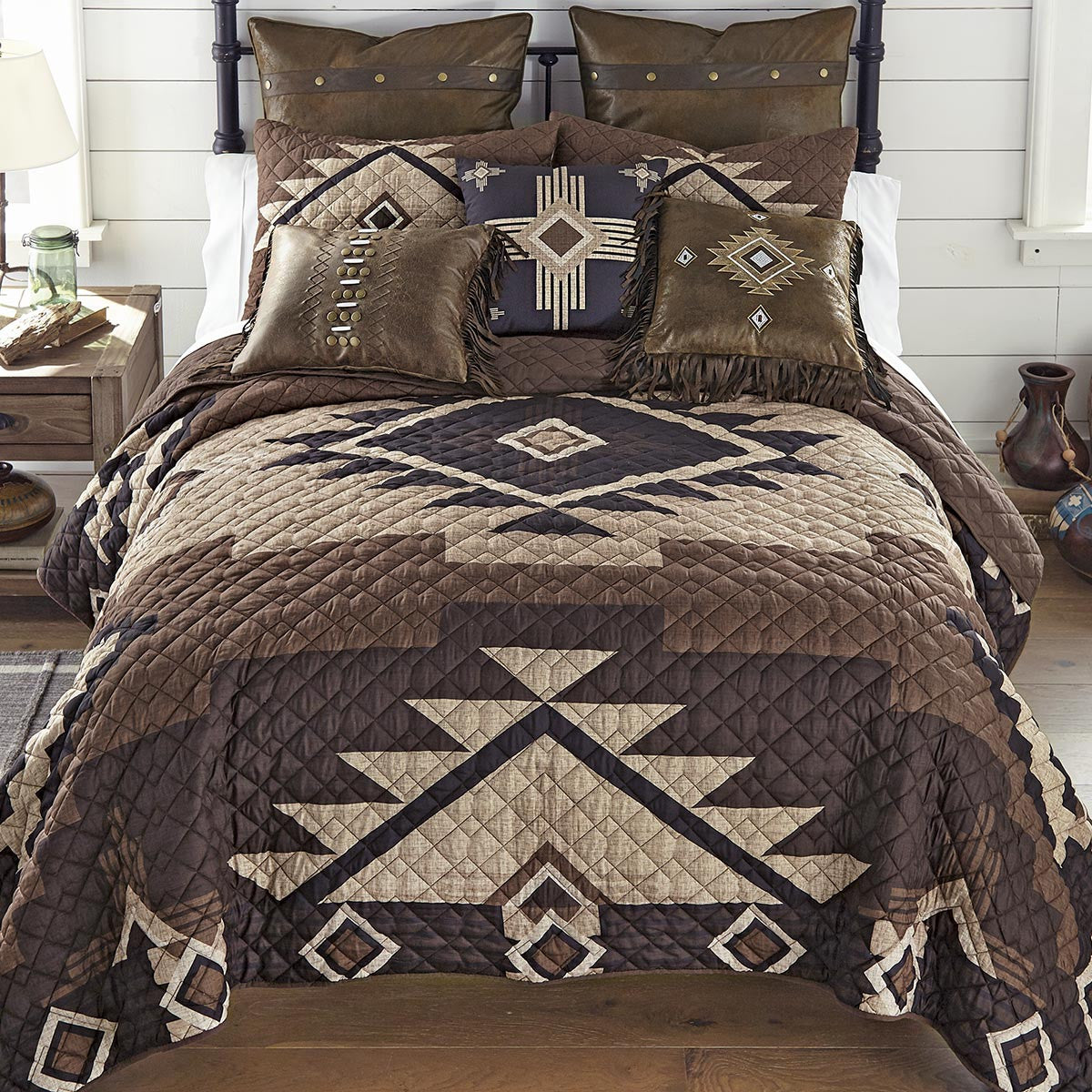 Whiskey Creek Quilt Bed Set - Queen