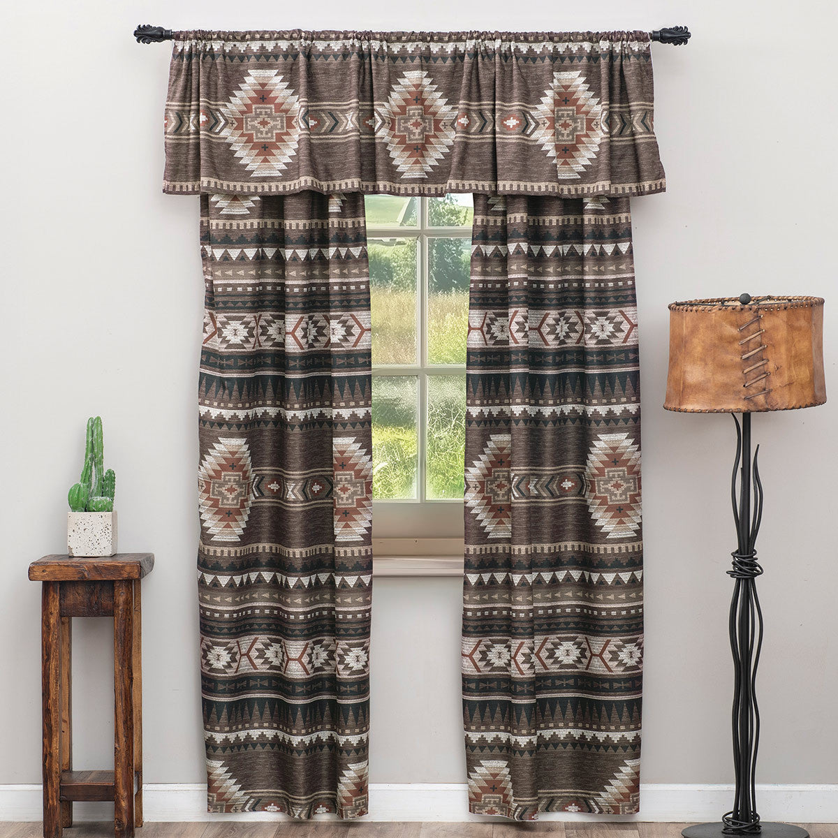 Highland Diamonds Southwest Lined Drapes - CLEARANCE