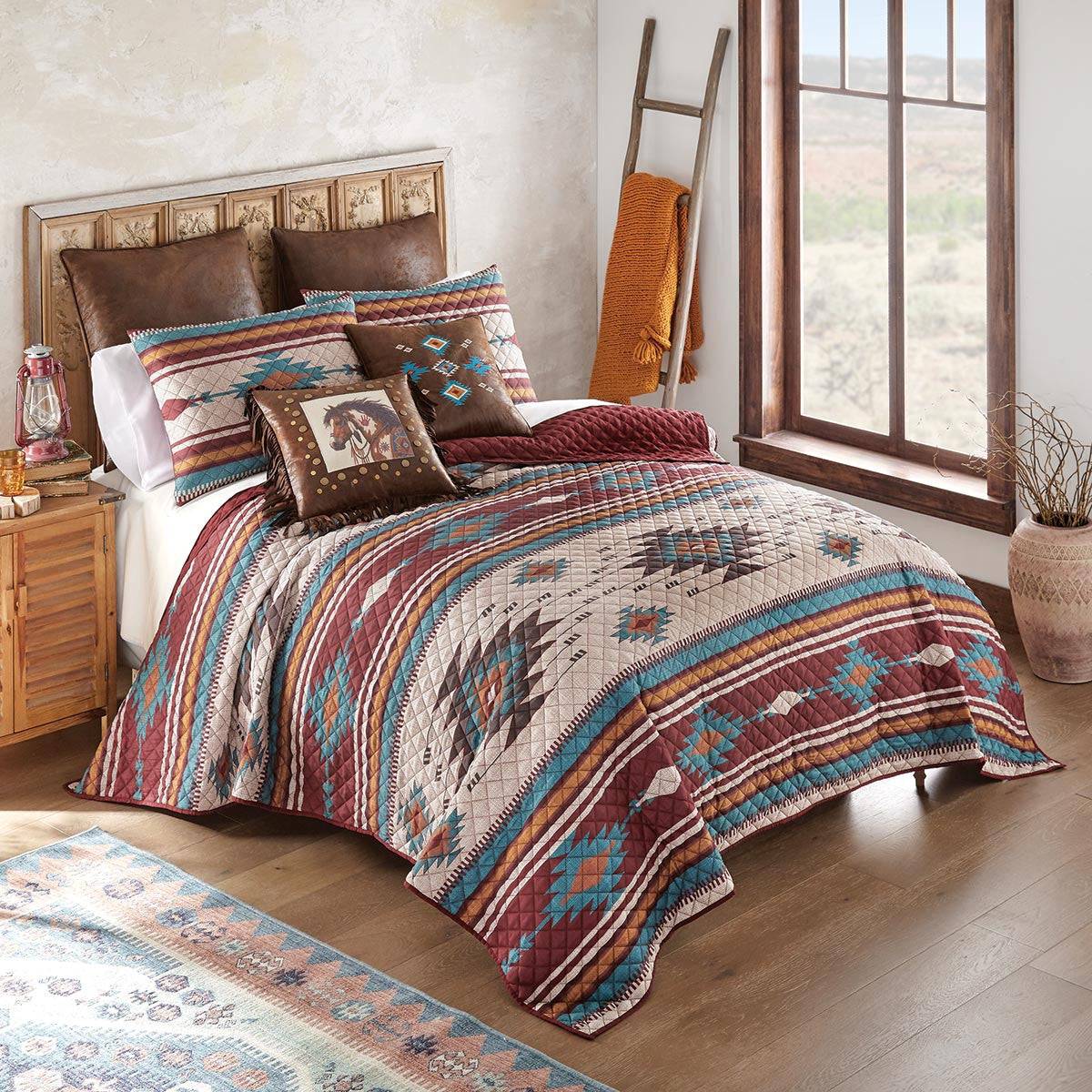 Adobe Sky Quilt Bed Set - Queen