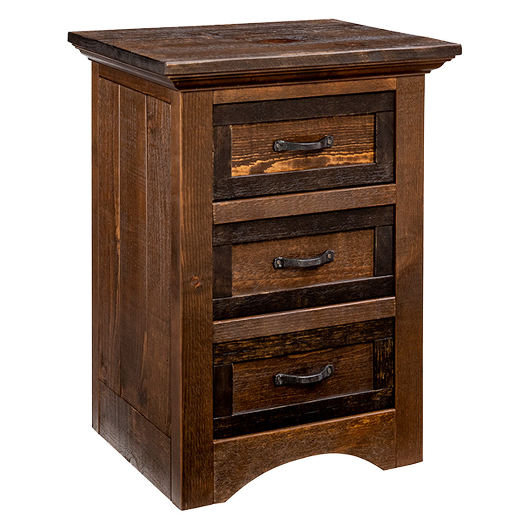 Northern Woodland 3 Drawer Nightstand