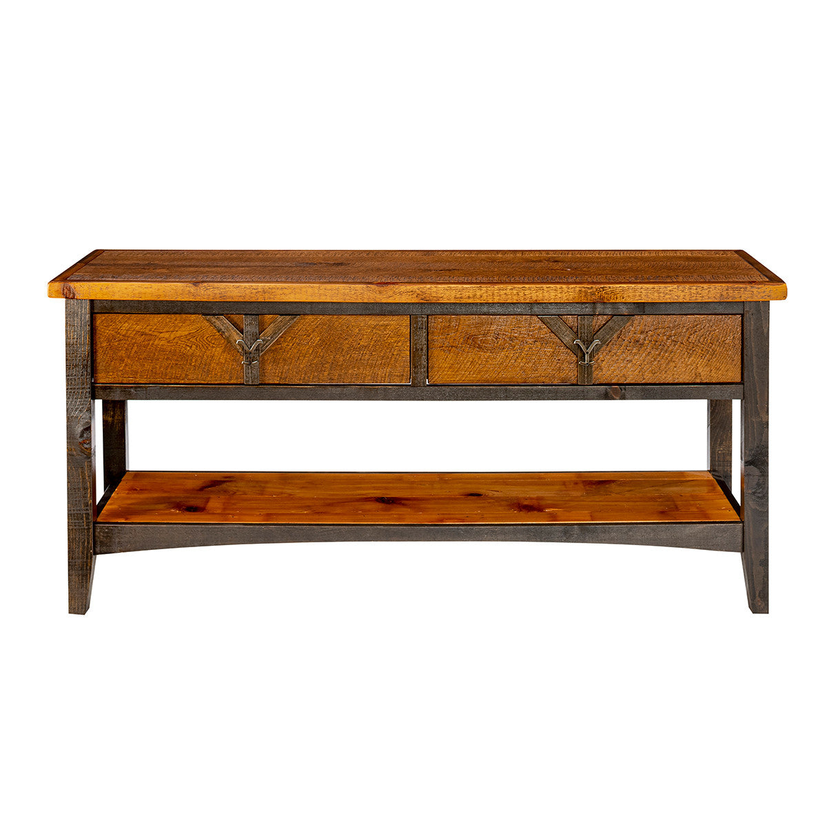 Yellowstone Dutton 2 Drawer Sofa Table | Lone Star Western Decor