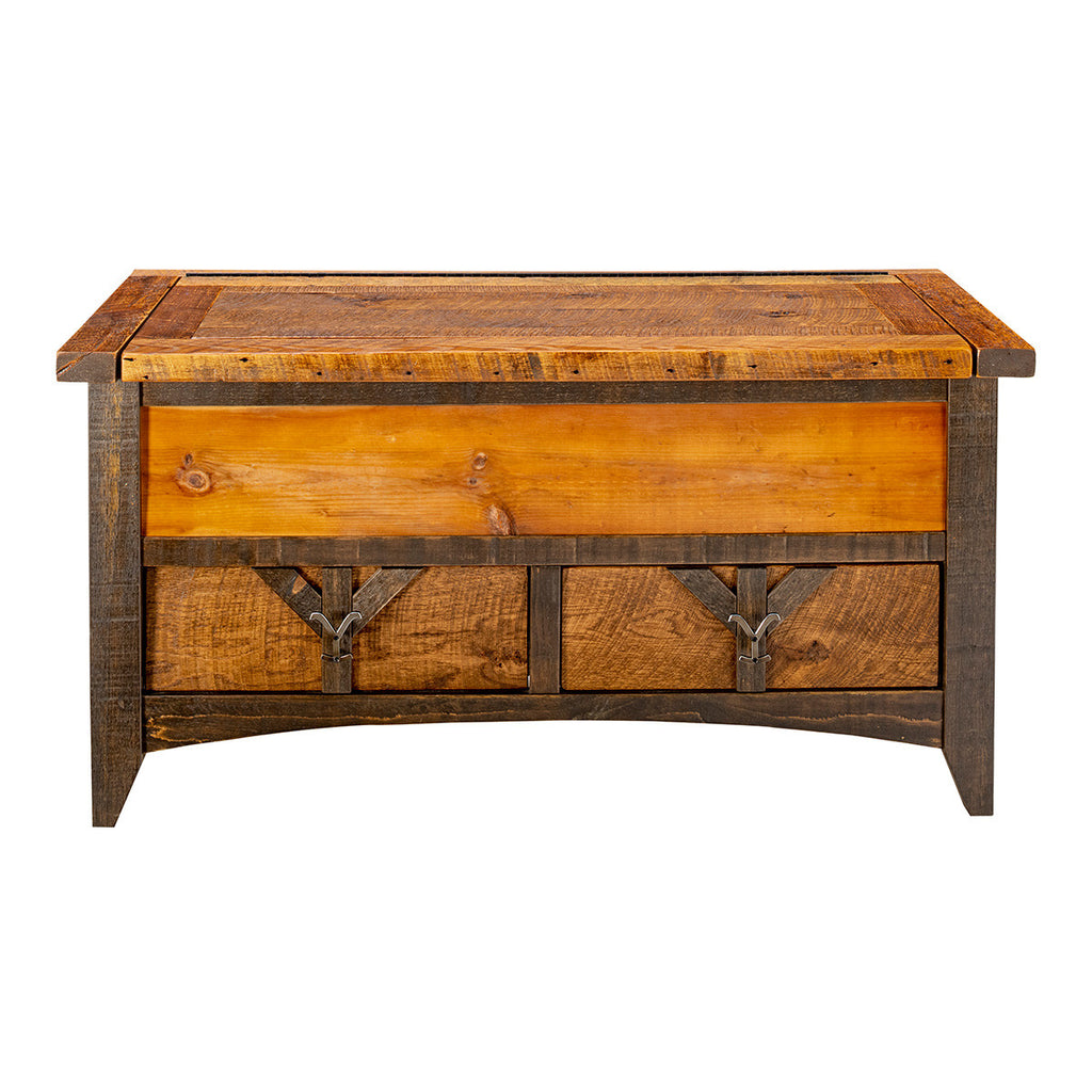 Yellowstone Dutton Trunk with 2 Drawers and Lift Top