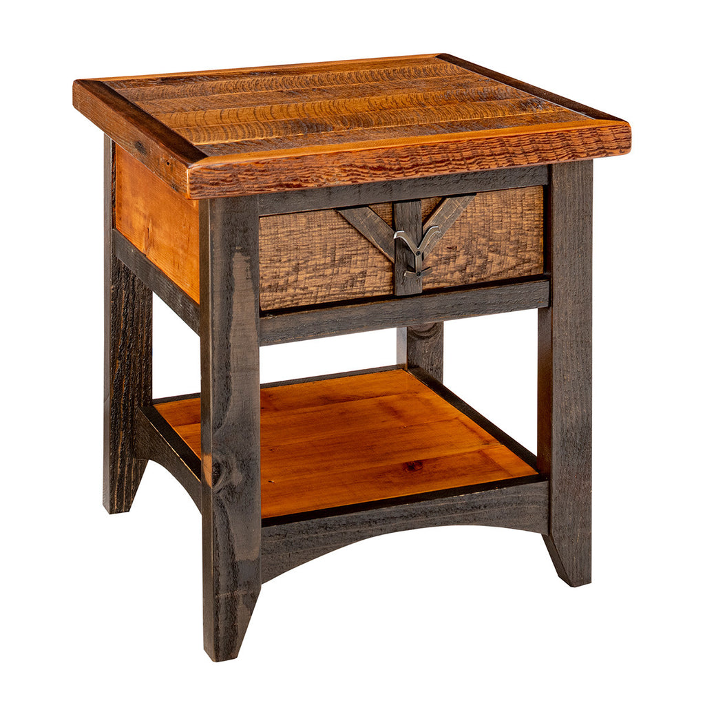 Yellowstone Dutton 1 Drawer Nightstand with Shelf