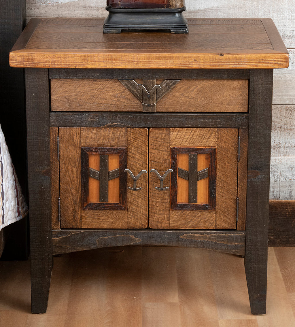 Yellowstone Dutton 2 Door 1 Drawer Nightstand
