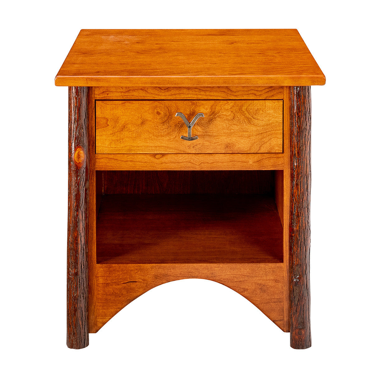 Yellowstone Gallatin Valley 1 Drawer Nightstand with Open Shelf