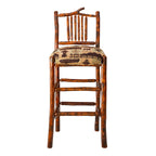 Yellowstone Gallatin Valley Spindle Barstool - Fabric Seat