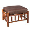 Yellowstone Gallatin Valley Leather Ottoman