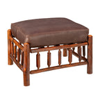 Yellowstone Gallatin Valley Leather Ottoman