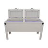 Chihuahuan Longhorn Double Cooler - White