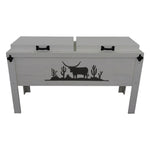 Chihuahuan Longhorn Double Cooler - White