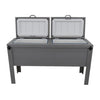 Longhorn Face Double Cooler - Gray