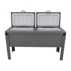 Longhorn Face Double Cooler - Gray