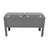 Longhorn Face Double Cooler - Gray